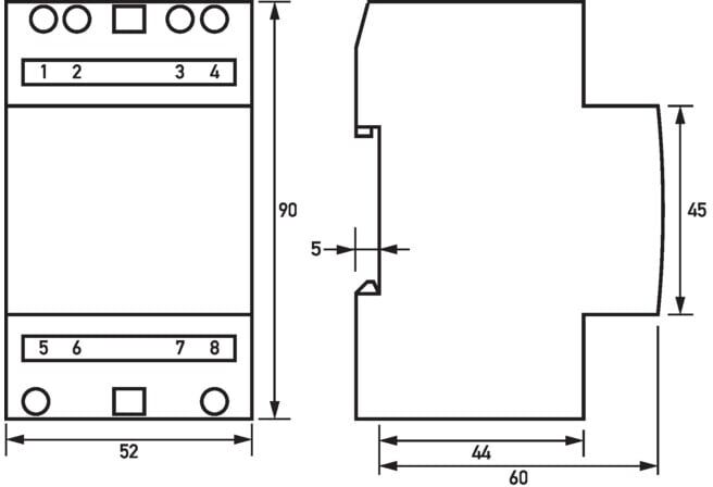 DOEPKE Transformateur de sonnette RK 3U 4-8-12V 2A (09980085)