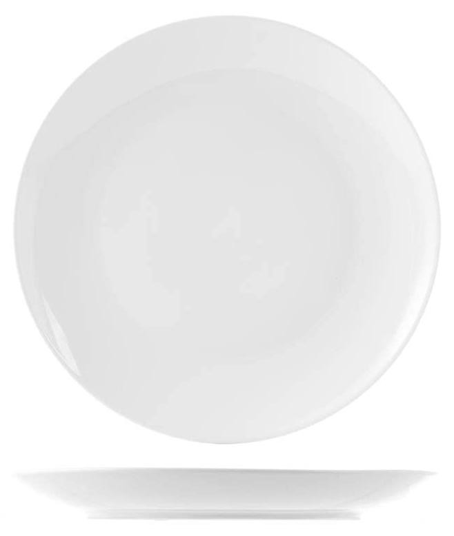 Dripio Set van zes witte porseleinen fruitborden, diameter: 20,5 cm