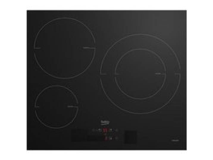 Plaque à induction - BEKO - 3 foyers - 60 cm - Noir - HII63405MT