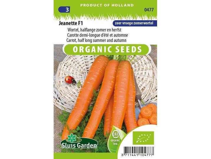 Wortel zaden Jeanette F1 BIO