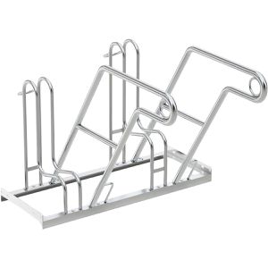 RR-Solutions Fahrradständer R46W, Bodenmontage / freistehend, Einstellparker, Breite 100cm, für 2 Fahrräder