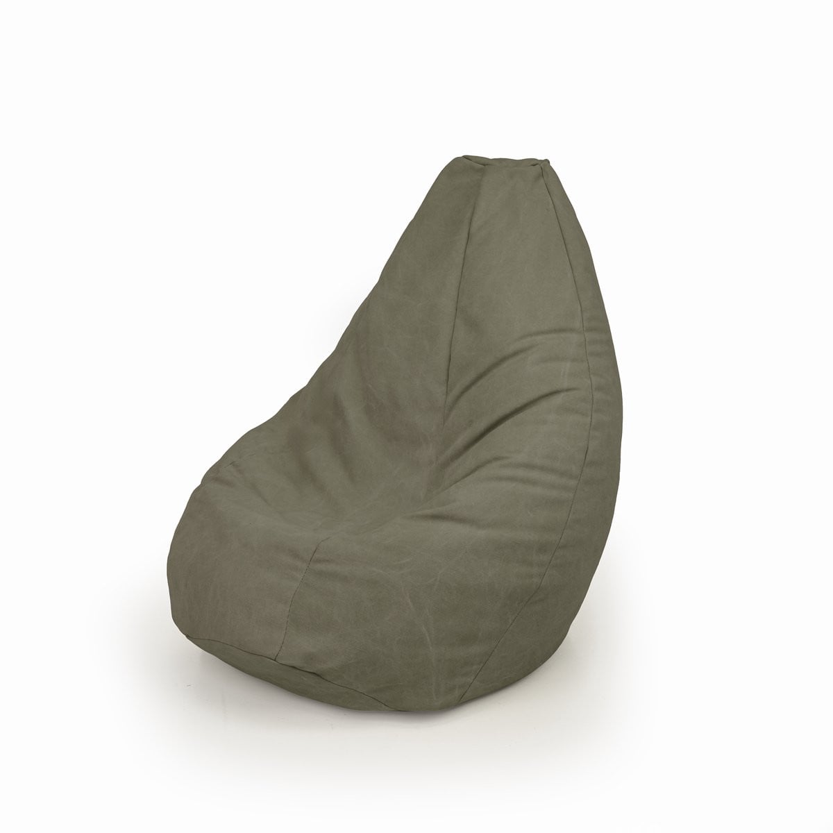 Drop & Sit Zitzak van Canvas met losse binnenzak, Groen, 180 l