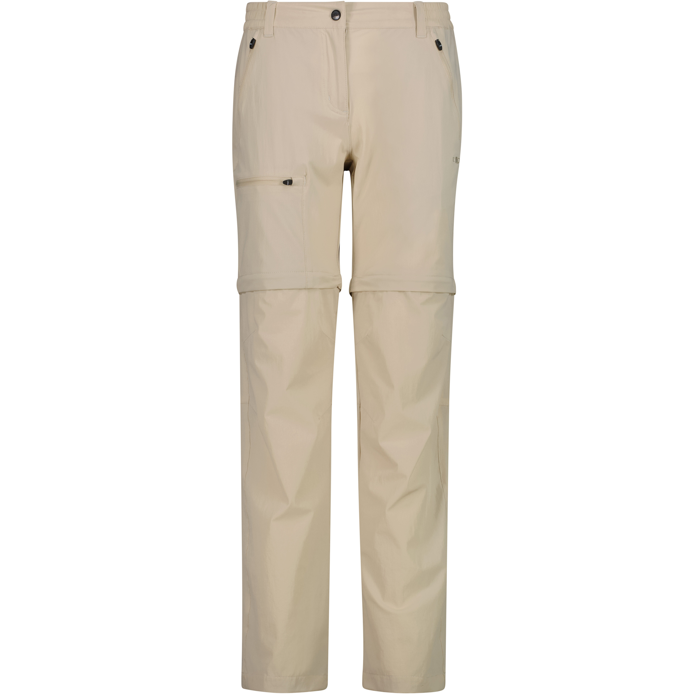 CMP Zip Off Hose Damen Zip-Hosen beige Größe 3XL Trekking Elastisch