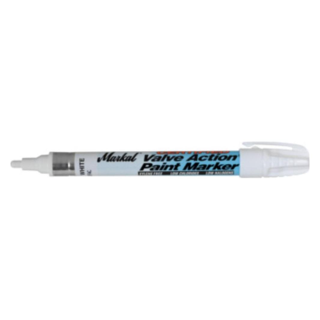 Markal LA-CO INDUSTRIES Lackmarker Valve Action Certified Edelstahl Weiss (12x) (69794680)