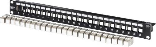 Digitus Patch-Panel 483mm (19 ) CAT 6a Schwarz Bestückt