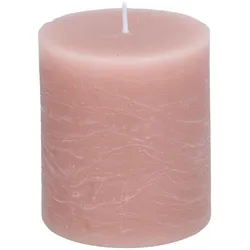 Arti Casa, Kerzen, Rustikale Kerze Ø7xh8cm Rosa