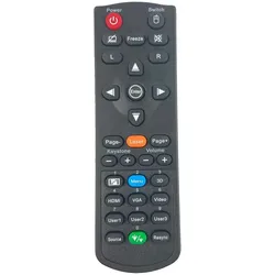 Optoma Fernbedienung BR-5053C, BR-5080C, SP.72702GC01, 45.72701G001 (Gerätespezifische Fernbedienung, Infrarot), Fernbedienung, Schwarz