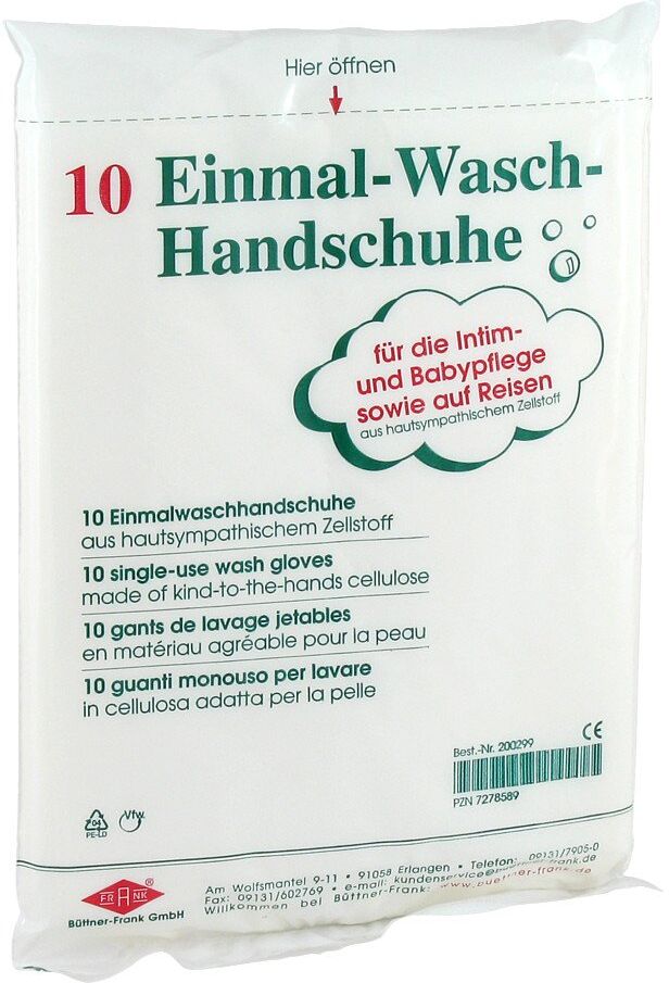 Waschhandschuhe Einmal
