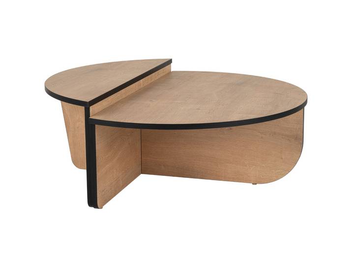 Salontisch Georis schwarz/Eiche Holzwerkstoff B 90 H 35 cm