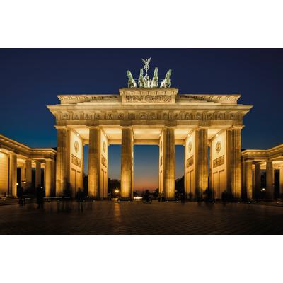 Fototapete PAPERMOON "Brandenburg Gate", bunt, B:5m L:2,8m, Vlies, Tapeten