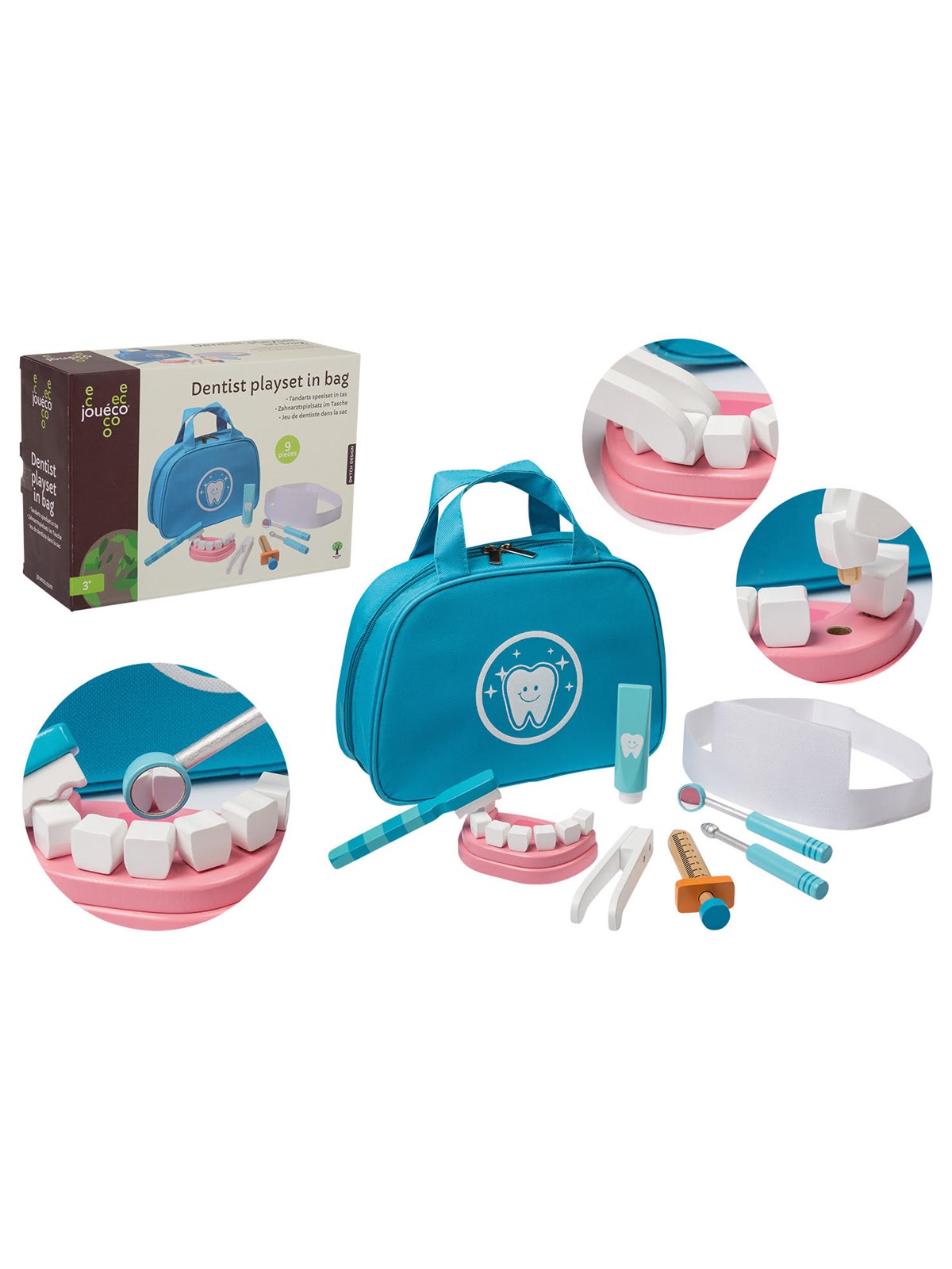 Jouéco Dentist playset in bag