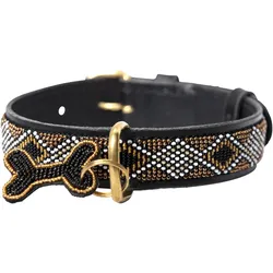Kampuni Hundehalsbånd Gold large, 61x3,8 cm (Hund), Halsband + Leine