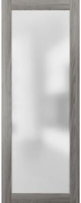 SARTODOORS Planum 2102 Oak Wood Door Slab with Frosted Glass