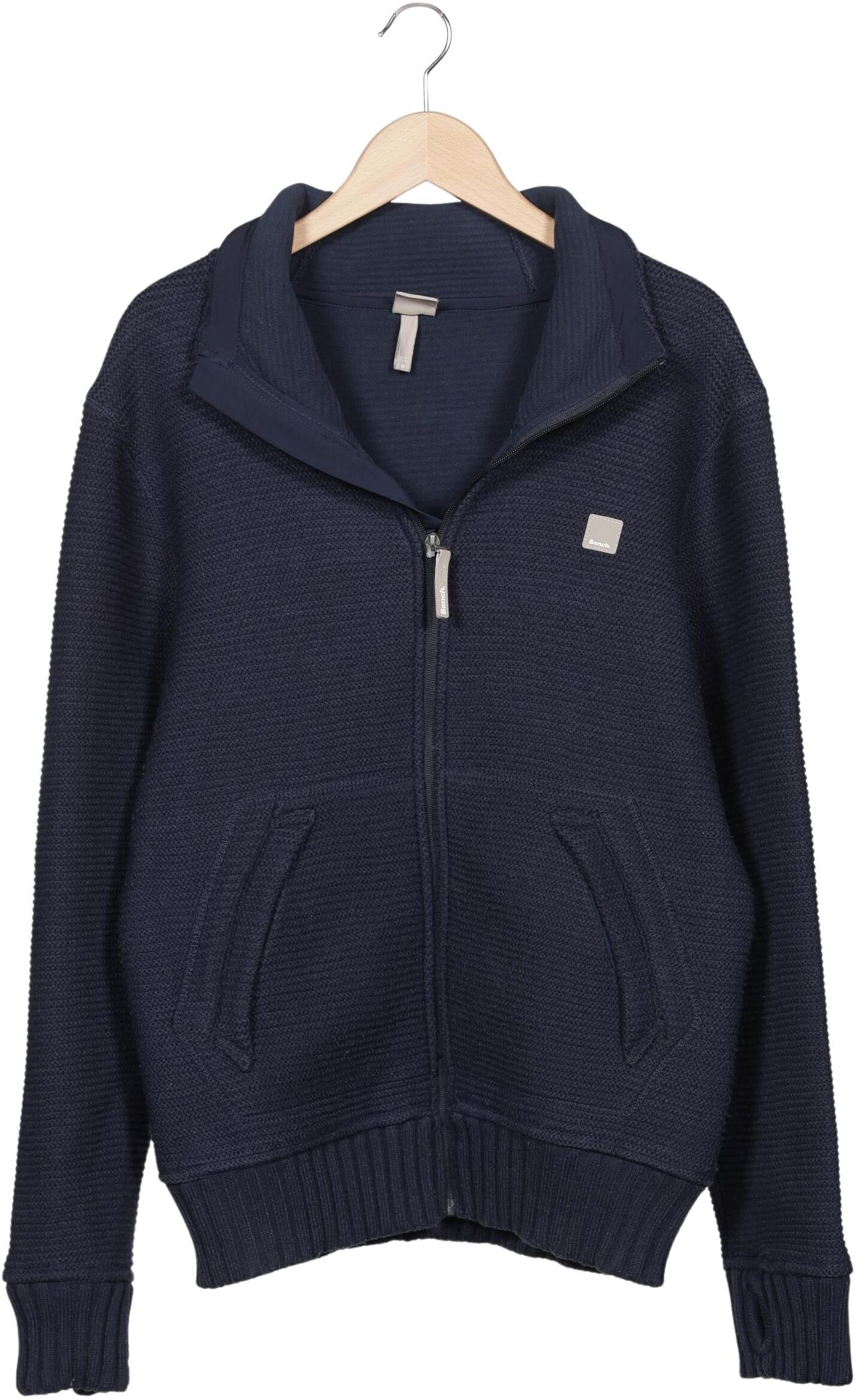 Bench. Herren Strickjacke, Marineblau, Gr. M, Synthetik - Second Hand