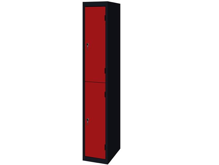 Vestiaire multicases 2 portes - L.30 cm - Rouge