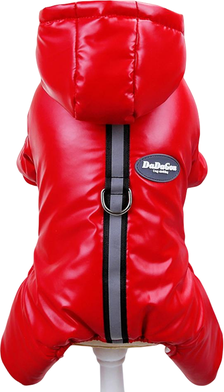 Retailers Go Thicken Warm Dog Jumpsuit, Waterproof Winter Pet Dogs Clothes, Hoodie Puppy Overalls, Chihuahua Coat, Poodle Jacket red xl