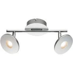 LED Deckenlampe Spotleiste ALU Opal verstellbare Strahler H 14,2 cm Wohnzimmer Esszimmer