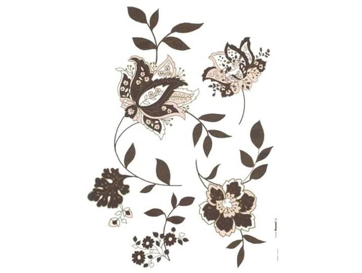 Komar Deco-Sticker JACKIE 50 x 70 cm Wandtattoo, Wandbild, Wandsticker, Wandaufkleber, Walltattoo, Blumen, Blumenranken, Blüten, Vintage 17030h