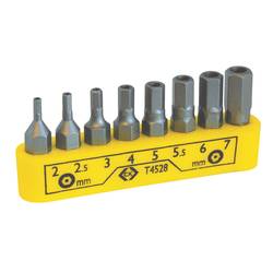 C.K T4528 Bit-Set 8teilig Innen-Sechskant BO