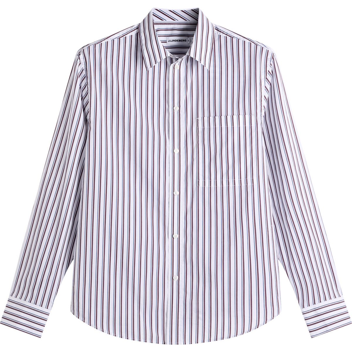 J.Lindeberg Zachary Cotton Stripe Shirt set sail (O603) L FMST16622-O603-L