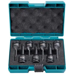 Makita T-Schlagnuss-Set 7-teiliges Set IMPACT BLACK, 1/2 Zoll Vierkant, Impact Black - E-23628