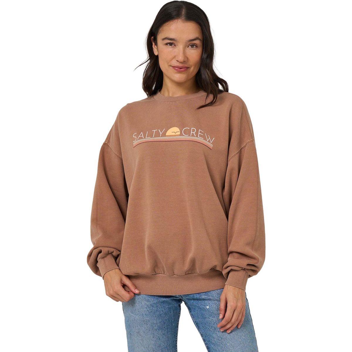 Salty Crew Horizon Crew mocha (MOC) L 20335505W-MOC-L