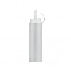 Paderno Professioneller transparenter Flüssigkeitsspender mit breiter Öffnung und Tüllenverschluss, cl 24