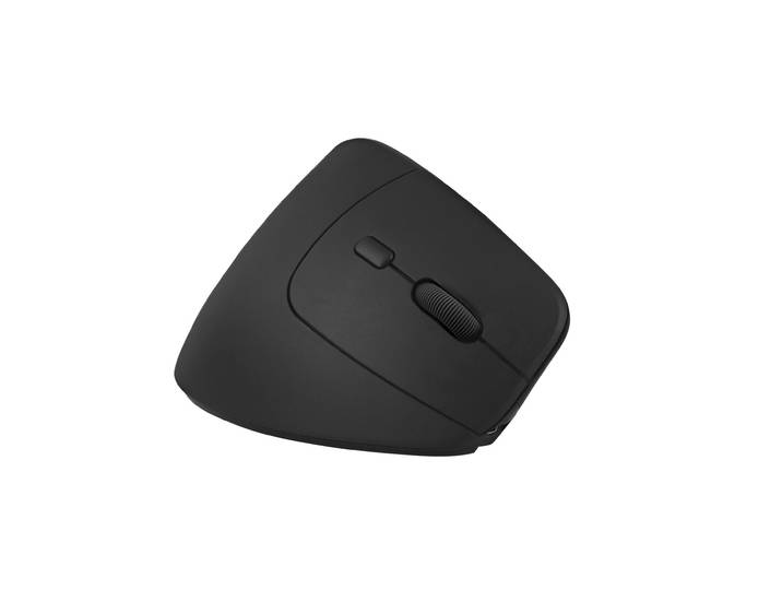 TNB Souris sans fil ergonomique verticale légère et rechargeable - Bluetooth + Dongle USB-A - Noir