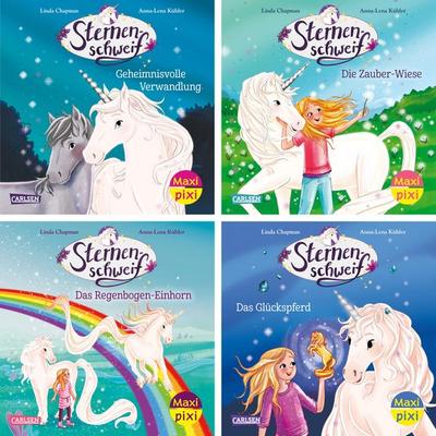 Maxi-Pixi-4er-Set 131: Neues von Sternenschweif (4x1 Exemplar), Set von Linda Chapman, Carlsen, 978-3-551-03095-5