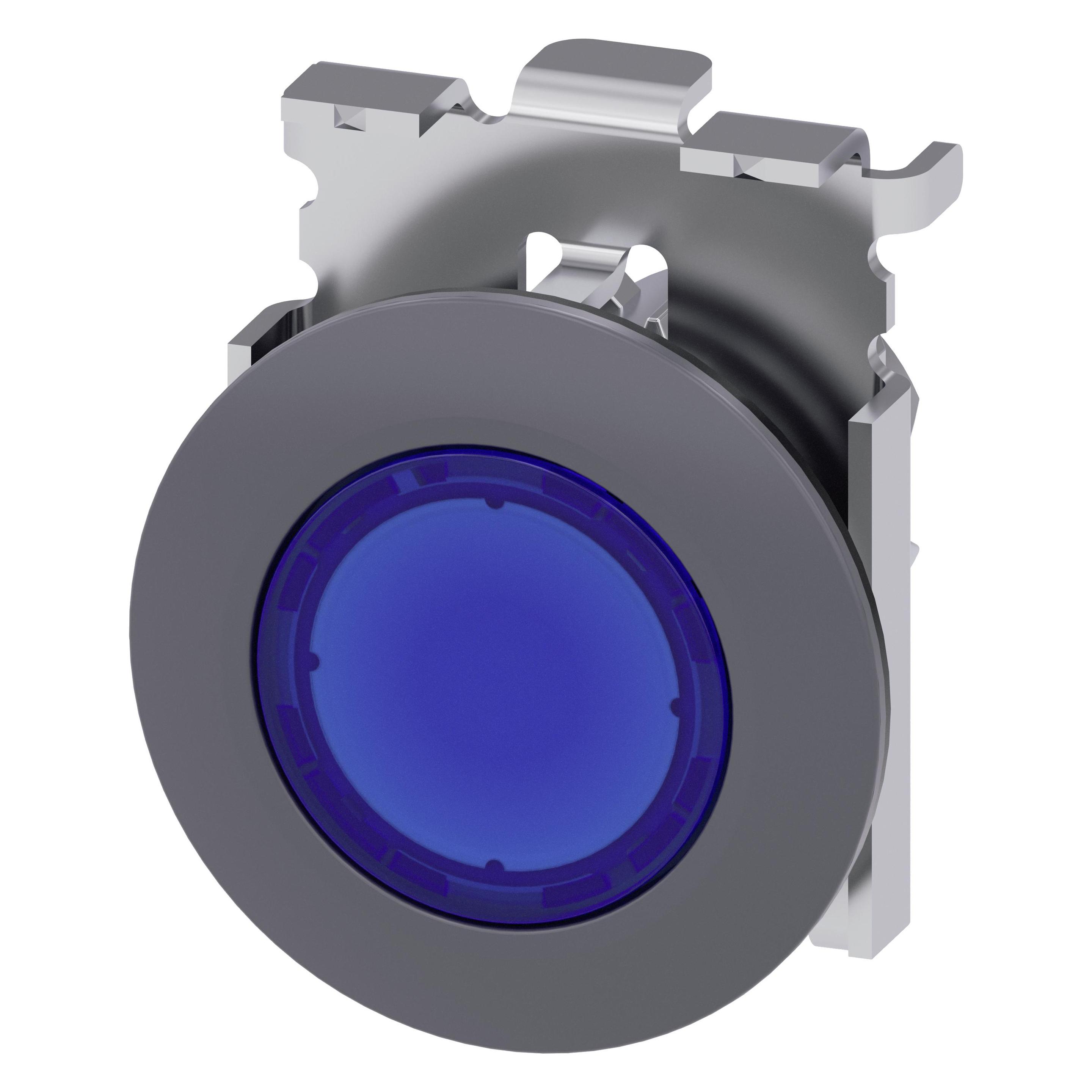 Siemens Ill pushbutton 30mm blue (3SU1061-0JB50-0AA0)