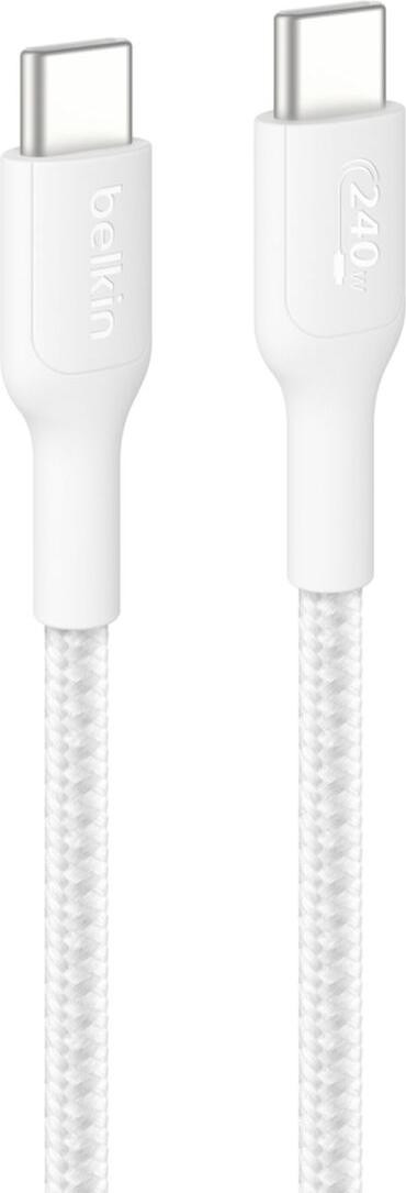Belkin BoostCharge Pro Braided USB-C naar USB-C kabel - 1 meter - Wit