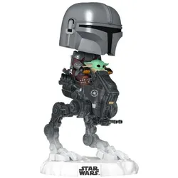Funko Star Wars: The Mandalorian and Grogu POP! Rides Deluxe Vinyl figurine Bobble Head The Mandalorian wi