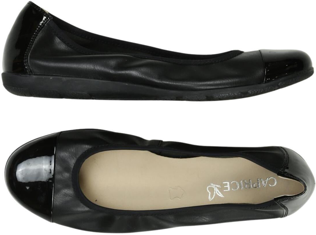 Caprice Damen Ballerina, Schwarz, Gr. EU 38, Kunstleder - Second Hand
