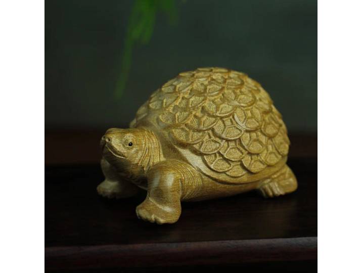 S. Décoration aquatique en bois submergé, petite, sculptée, artisanat manuel, symbole de longévité et de prospérité