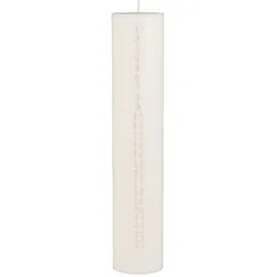 IB Laursen Weihnachtskerze 1-24 mit geprägten Zahlen, Höhe 30, Ø 6 cm, weiß