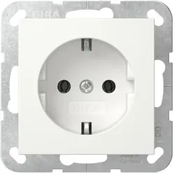 Gira SCHUKO-Steckdose 16A System 55 reinweiss glänzend-Nachfolger zu 018803