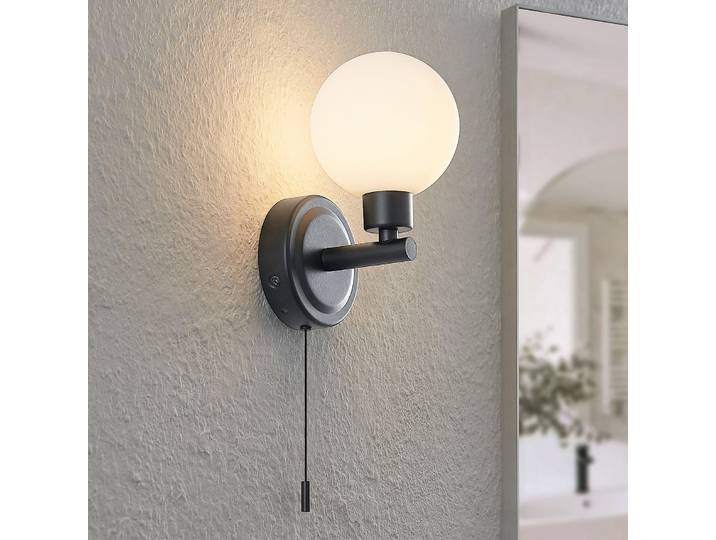 Zaniba Applique Murale Black - Lindby - Salon / séjour - Moderne - Métal - Boule