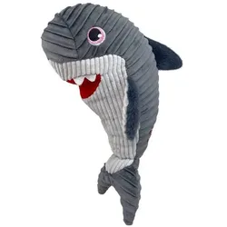 3x KONG Cuteseas Rufflez Shark (Kauspielzeug Hund), Hundespielzeug