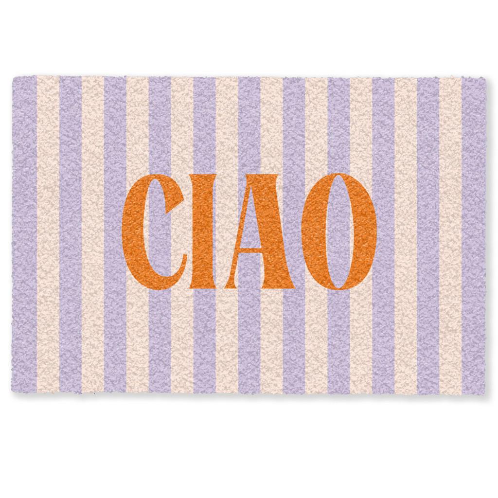 MuchoWow Fussmatte, Flieder, Kunststoff, Rechteckig, 60x0.4 cm, rutschfeste Unterfläche, Teppiche & Böden, Fuß & Stufenmatten, Fußmatten und Schmutzfangmatten