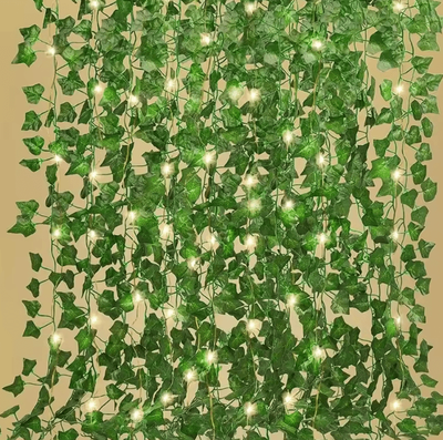 Inspire Curations LED Green Ivy Vine String Lights 210cm Artificial Hanging Plant Decor style 5 led