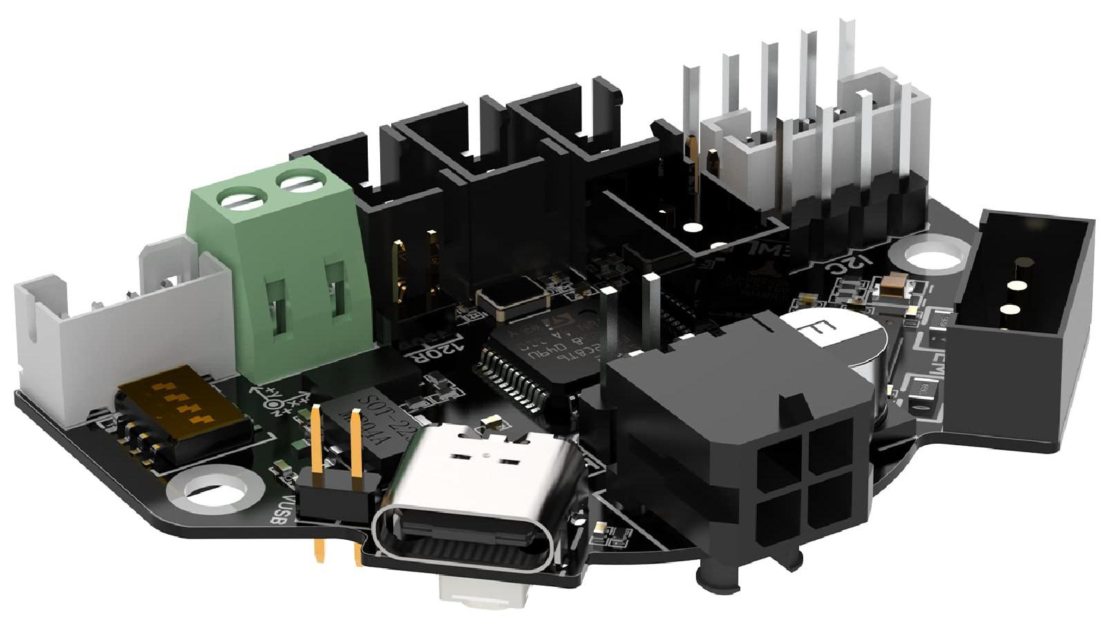 Dripio EBB 36 CAN V1.1 met Max31865 uitbreidingskaart voor Klipper