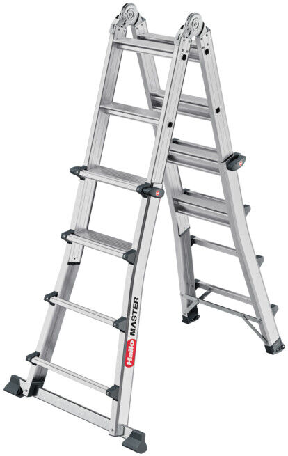 Hailo Échelle multifonction en aluminium Master M100 4 x 4 marches (7540407)