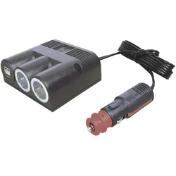 ProCar 2fach Verteiler USBSteckplätzen, Auto Adapter, Schwarz