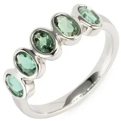 PLATINITY Ring 5 Turmaline zus. ca. 1,25ct Platin 950
