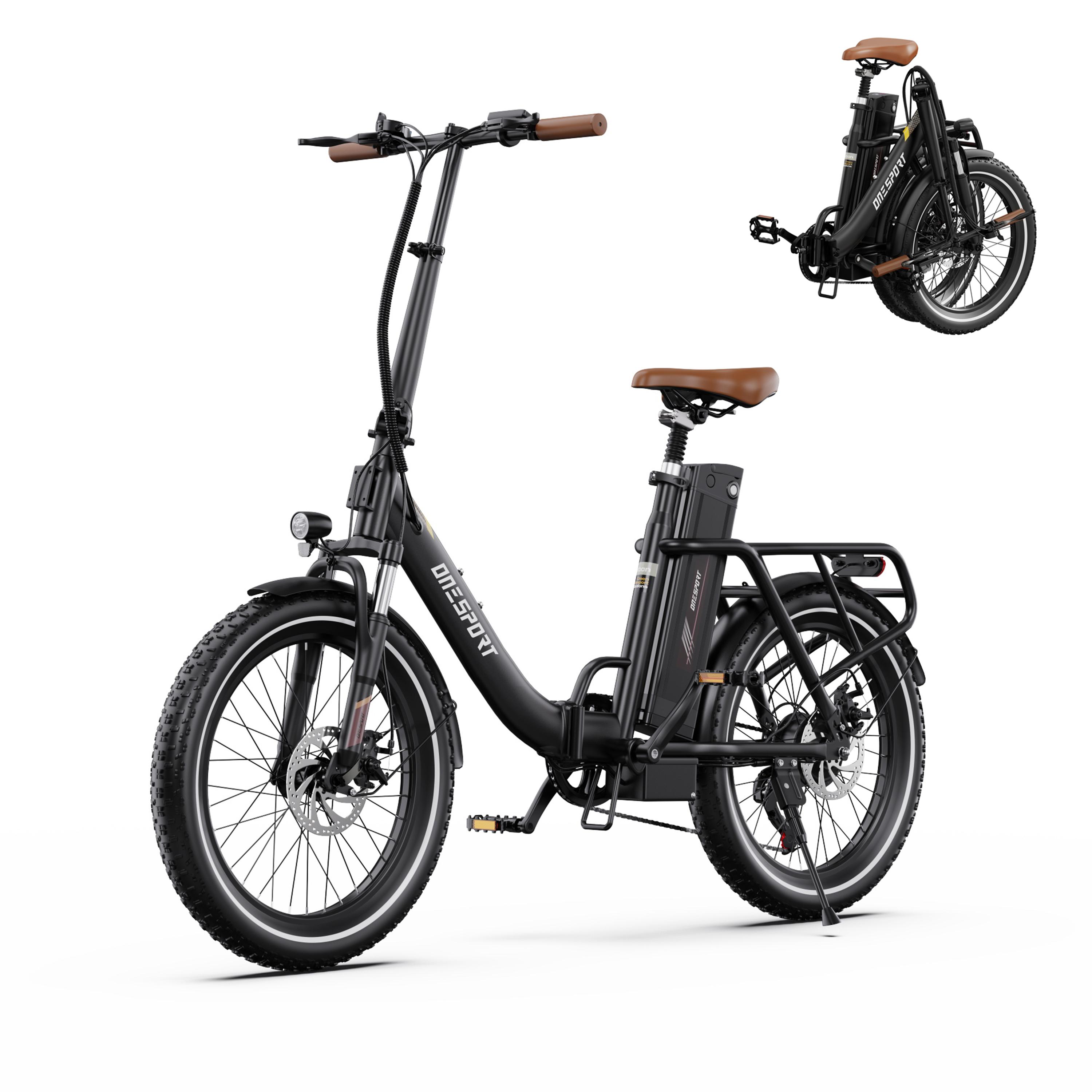Onesport 20" E-Bike,Pedelec,Elektrofahrrad mit 48V,17ah 250W