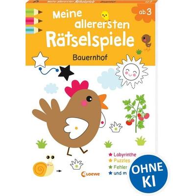 Meine allerersten Rätselspiele - Bauernhof, Taschenbuch von , Loewe, 978-3-7432-2108-6