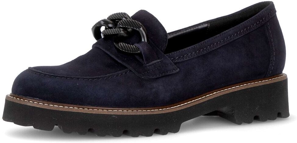 Loafer GABOR "Loafer", Damen, Gr. 40,5, blau, Schuhe Loafer