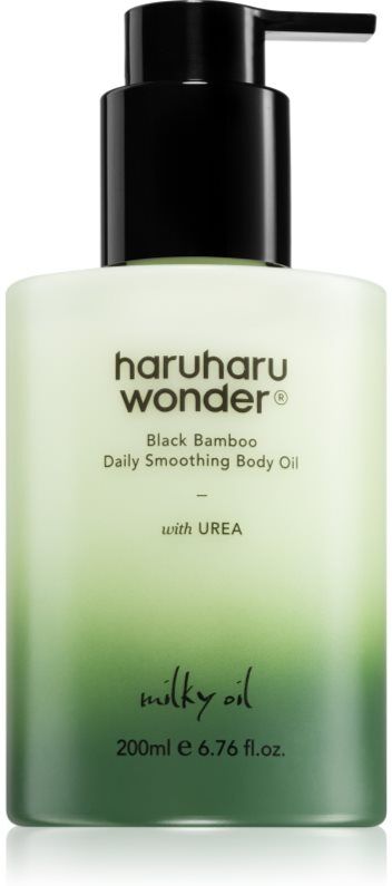 Haruharu Wonder Black Bamboo Daily Smoothing Body Oil huile pour le corps veloutée effet nourrissant 200 ml
