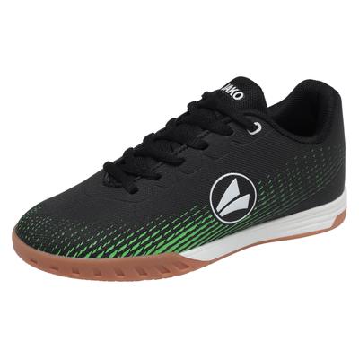 Indoorschuh JAKO "J-SI SKILL", Mädchen, Gr. 30, grün (neon grün, jet schwarz), Synthetik, Schuhe, Hallenschuh, Sportschuhe
