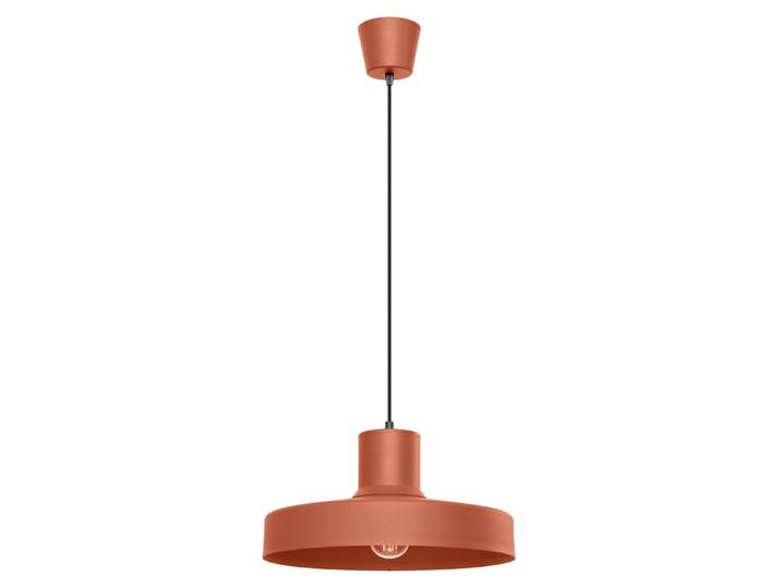 Lampe suspendue BILO rouge ocre 1xE27 15W acier 120x35x35cm Sollux Lighting